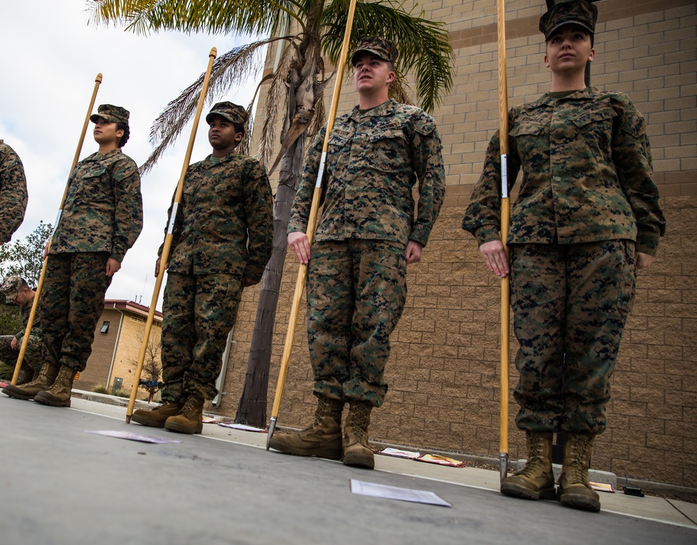 Guidon Test Corporals Course 3-18 1st Marine Logistics Group