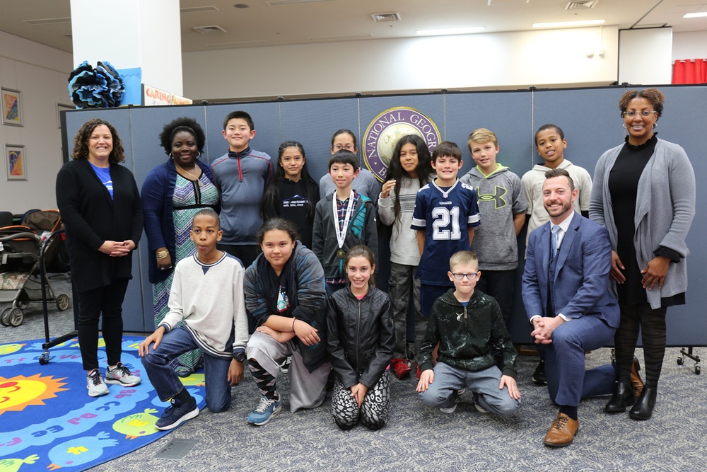 Elementary students compete in school-wide geographic bee