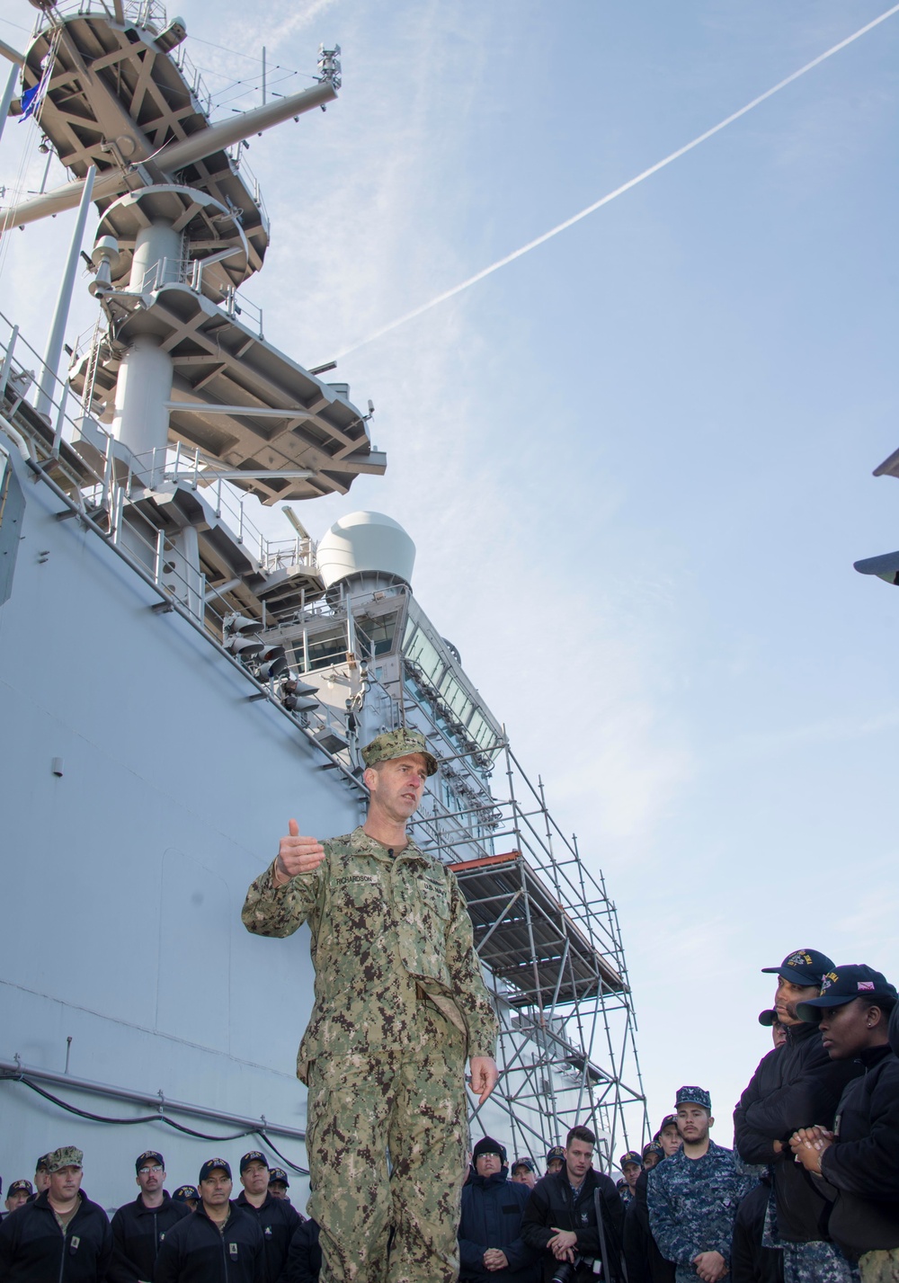 CNO visits Iwo Jima