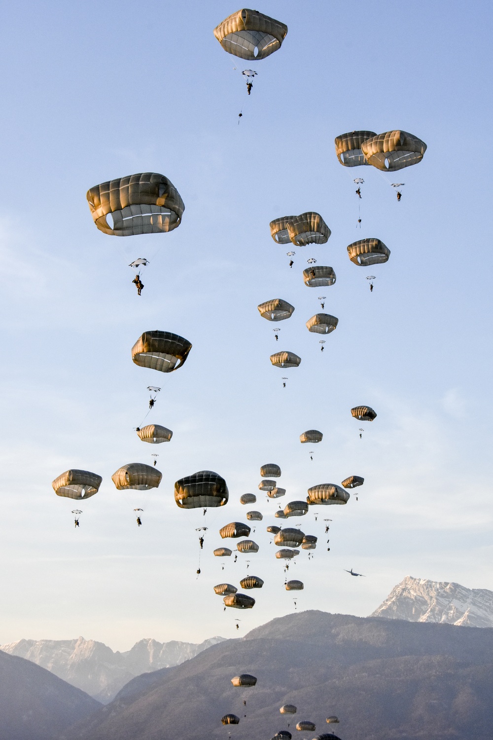 Parachutes in the Dolomites