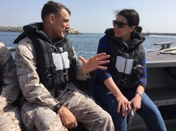 Brig. Gen. Donovan conducts interview with Nancy Youssef
