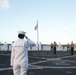 Manning the rails aboard USS San Diego (LPD 22)