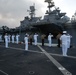 Manning the rails aboard USS San Diego (LPD 22)