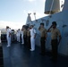 Manning the rails aboard USS San Diego (LPD 22)