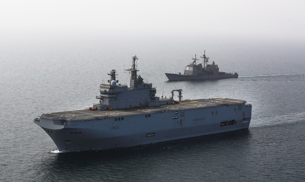 DVIDS - Images - USS Monterey and LHD Tonnerre patrol U.S. 5TH FLEET ...