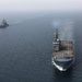 USS Monterey and LHD Tonnerre patrol U.S. 5TH FLEET AOR