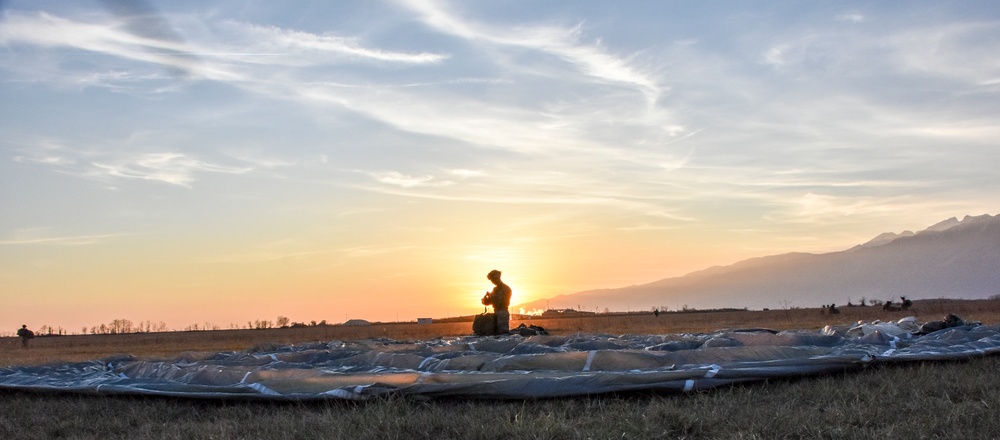 Sunset Paratrooper
