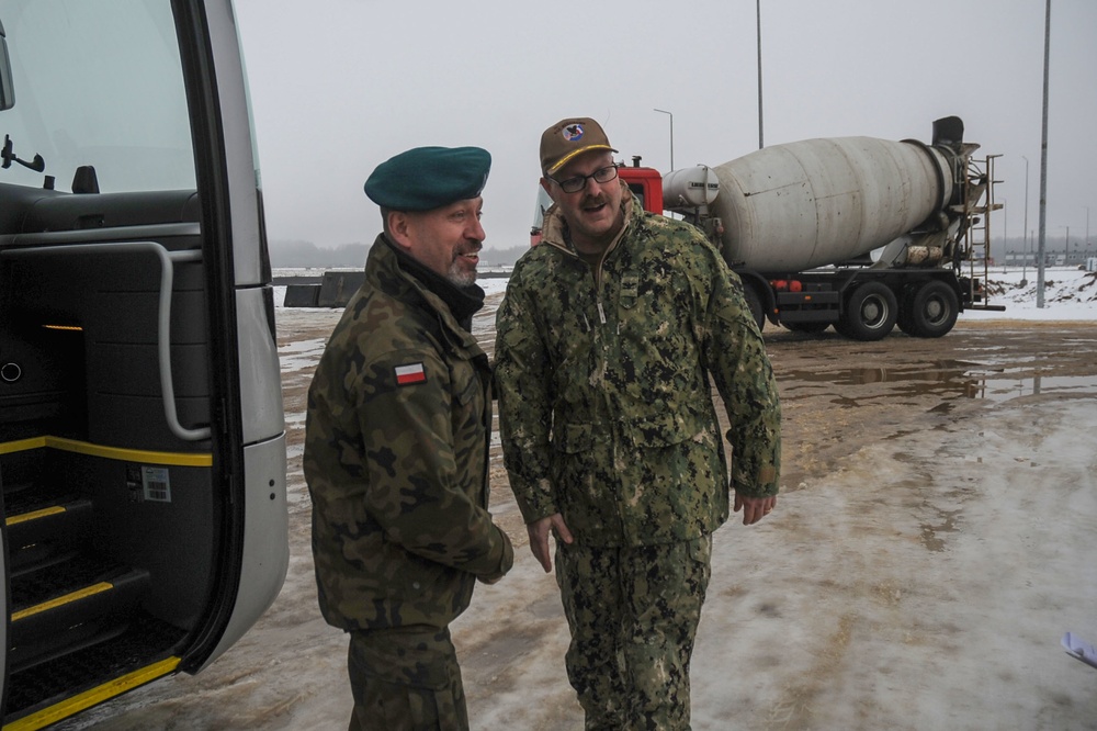 Polish Military Tour at Naval Support Facility Redzikowo