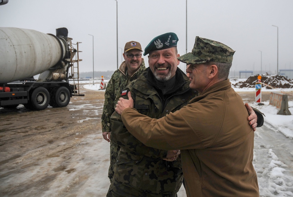 Polish Military Tour at Naval Support Facility Redzikowo