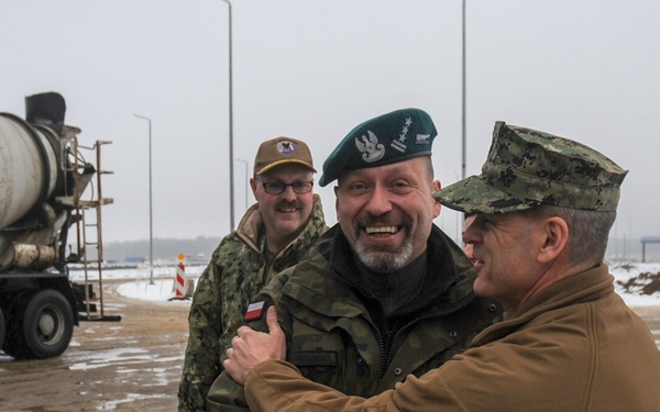 Polish Military Tour at Naval Support Facility Redzikowo