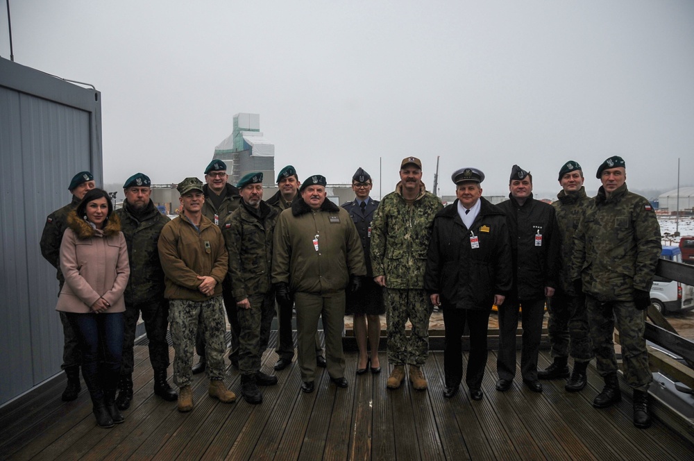 Polish Military Tour at Naval Support Facility Redzikowo