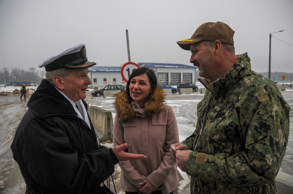 Polish Military Tour at Naval Support Facility Redzikowo