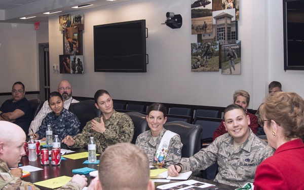 JBSA Leaders and Members meet and greet 2018 Military Ambassadors