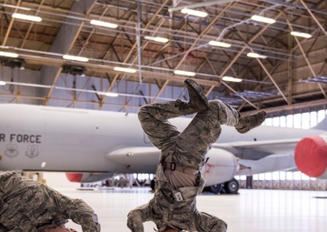Airmen balance life and work through break dancing
