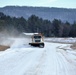 Range road snow removal at Fort McCoy
