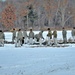 Cold-Weather Operations Course Class 18-02 students build Arctic tents during training at Fort McCoy