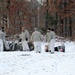 Cold-Weather Operations Course Class 18-02 students build Arctic tents during training at Fort McCoy