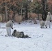 Cold-Weather Operations Course Class 18-02 students build Arctic tents during training at Fort McCoy
