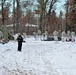 Cold-Weather Operations Course Class 18-02 students build Arctic tents during training at Fort McCoy