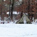 Cold-Weather Operations Course Class 18-02 students build Arctic tents during training at Fort McCoy
