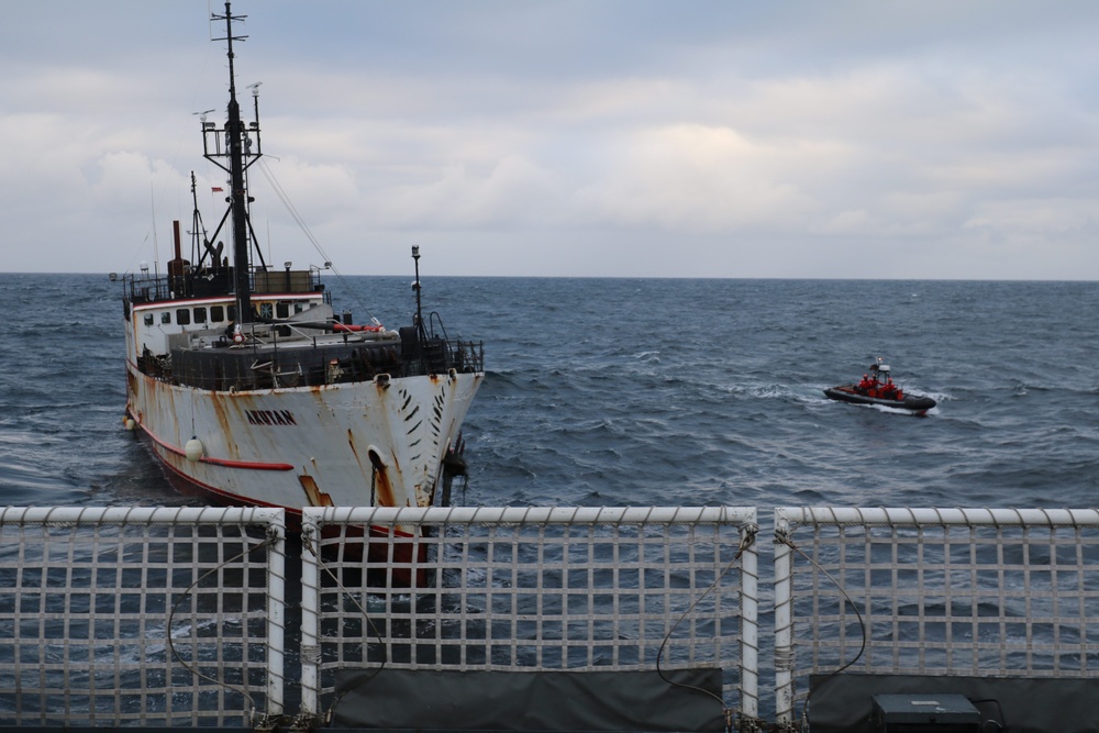 Coast Guard assists Alaska Department of Natural Resources complete response to fishing vessel Akutan