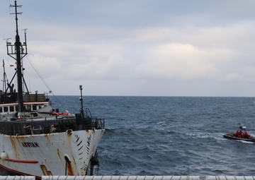 Coast Guard assists Alaska Department of Natural Resources complete response to fishing vessel Akutan