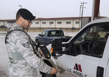 502nd Security Forces Squadron Personnel conducts installation safety check