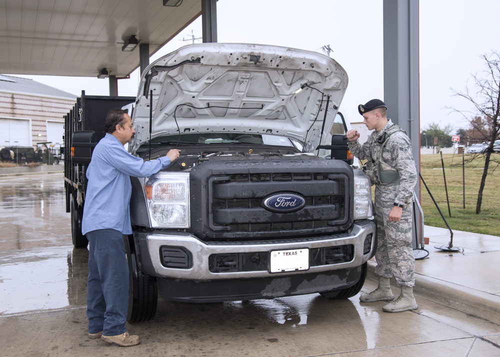 502nd Security Forces Squadron Personnel conducts installation safety check