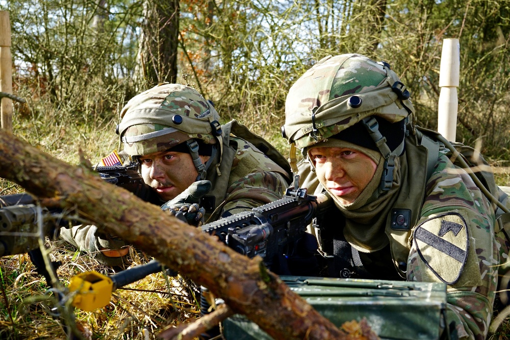 1ACB Soldiers defend tactical training area