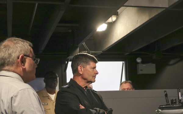 VCNO Discusses Surface Warfare Training at SWOS