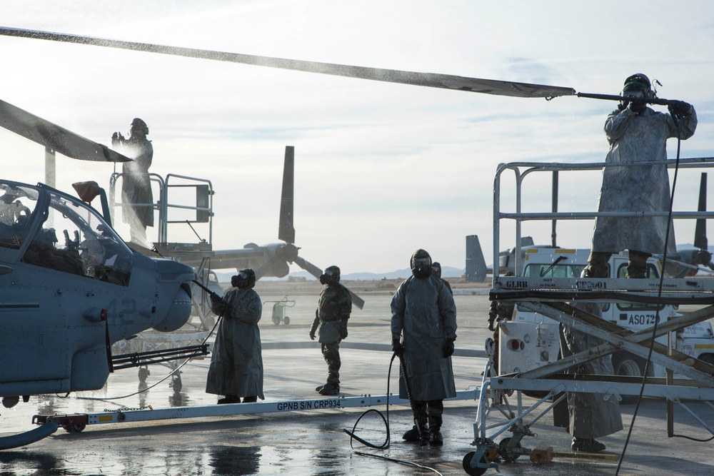 3rd MAW increases CBRN readiness in aircraft decontamination