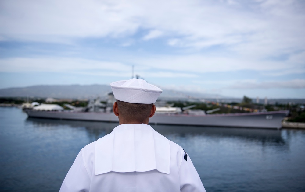 USS America Departs Pearl Harbor