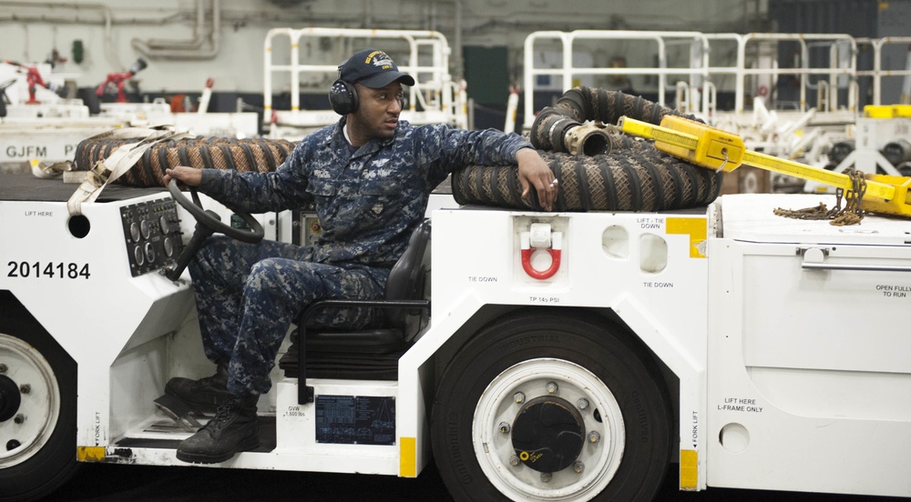 GHWB is the flagship of Carrier Strike Group (CSG) 2, which is comprised of the staff of CSG-2; GHWB; the nine squadrons and staff of Carrier Air Wing (CVW) 8; Destroyer Squadron (DESRON) 22 staff and guided-missile destroyers USS Laboon (DDG 58) and USS