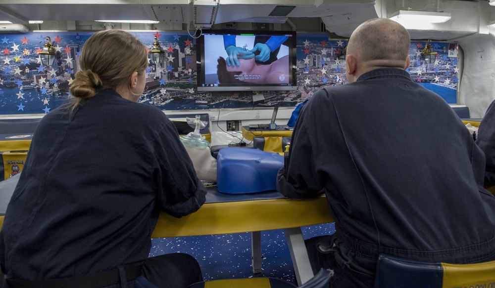 USS Sampson Reviews CPR