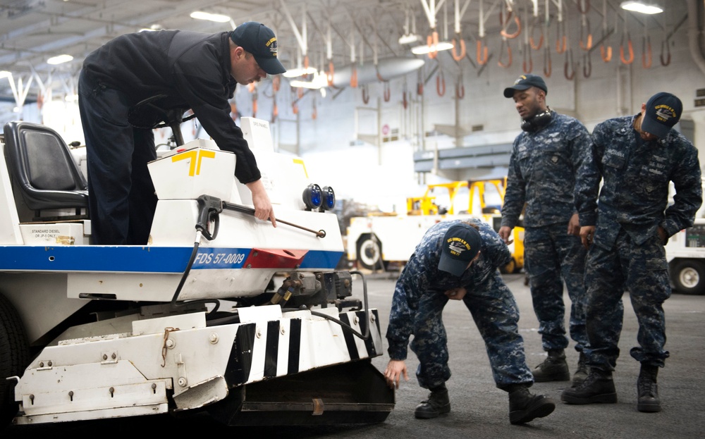 GHWB is the flagship of Carrier Strike Group (CSG) 2, which is comprised of the staff of CSG-2; GHWB; the nine squadrons and staff of Carrier Air Wing (CVW) 8; Destroyer Squadron (DESRON) 22 staff and guided-missile destroyers USS Laboon (DDG 58) and USS