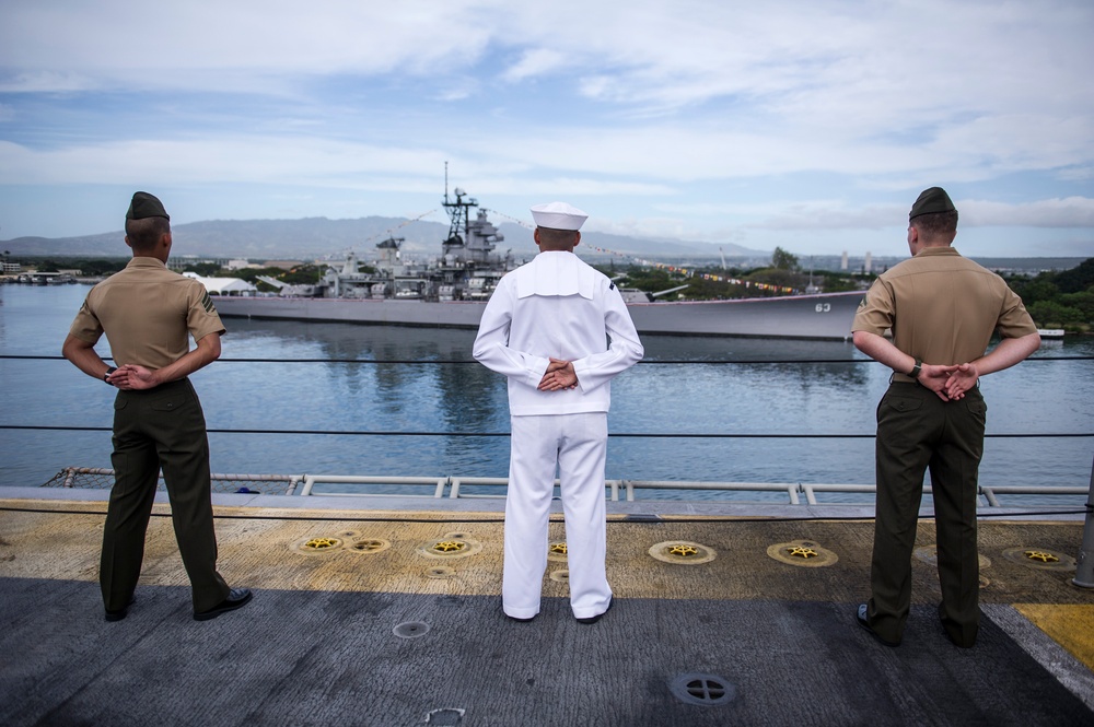 USS America Departs Pearl Harbor