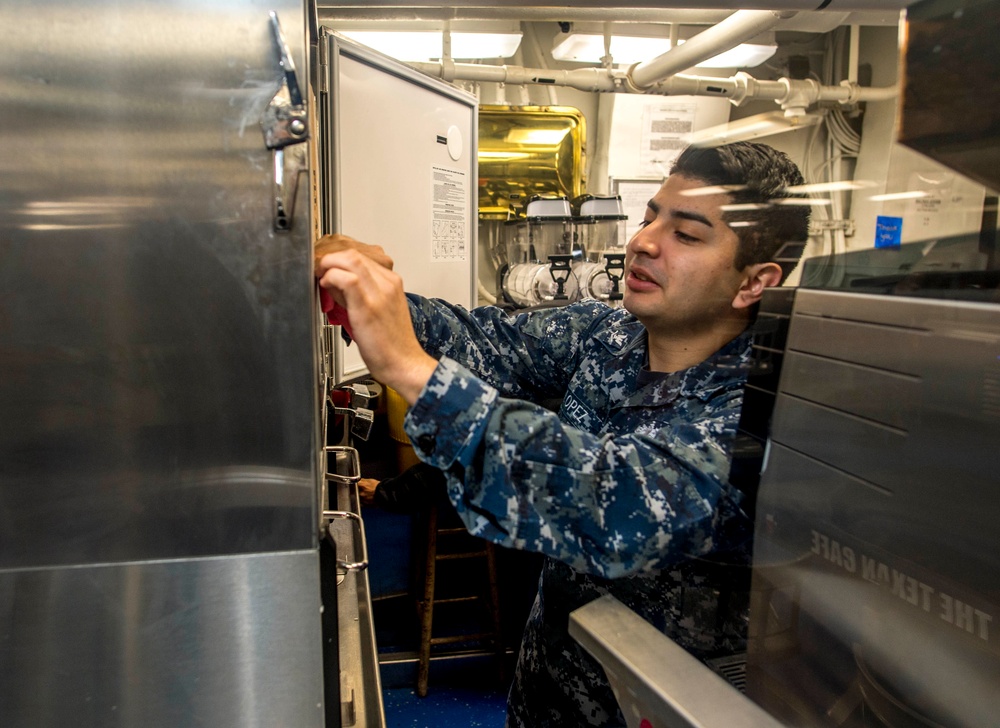 GHWB is the flagship of Carrier Strike Group (CSG) 2, which is comprised of the staff of CSG-2; GHWB; the nine squadrons and staff of Carrier Air Wing (CVW) 8; Destroyer Squadron (DESRON) 22 staff and guided-missile destroyers USS Laboon (DDG 58) and US..