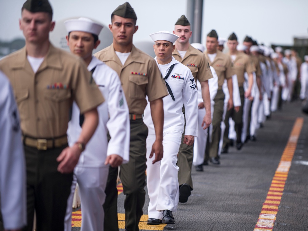 USS America Departs Pearl Harbor