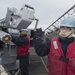 USS Bonhomme Richard (LHD 6) Fire Controlman load NATO Sea Sparrow missiles