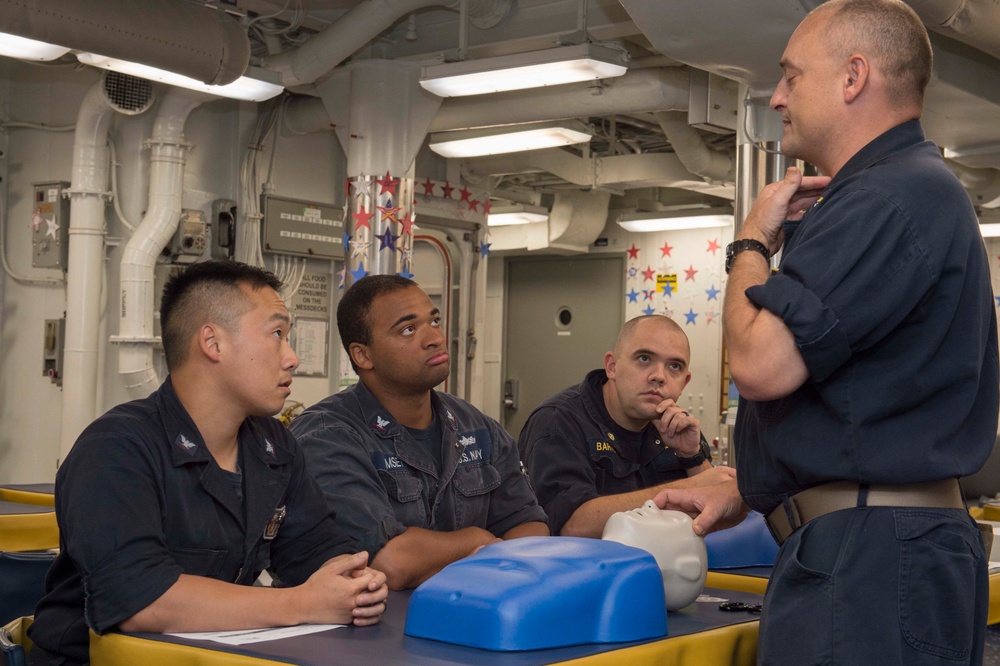 USS Sampson Reviews CPR