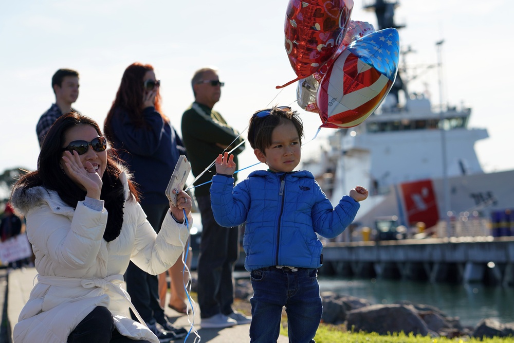 Coast Guard Cutter Stratton returns to homeport