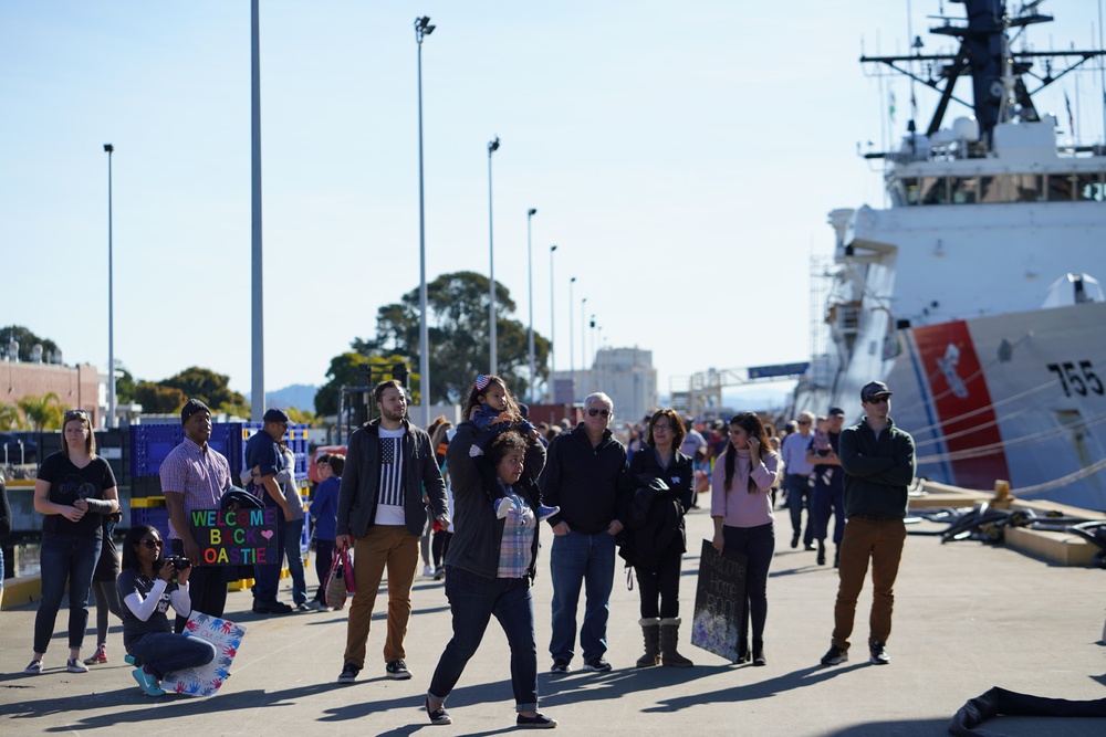 Coast Guard Cutter Stratton returns to homeport