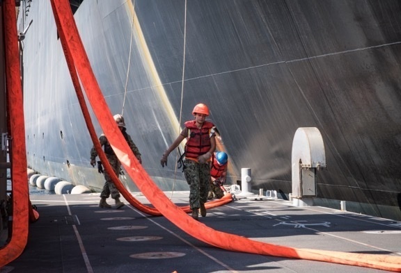 Construction Battalion 1 and Naval Cargo Handling Battalion 1 support Native Fury