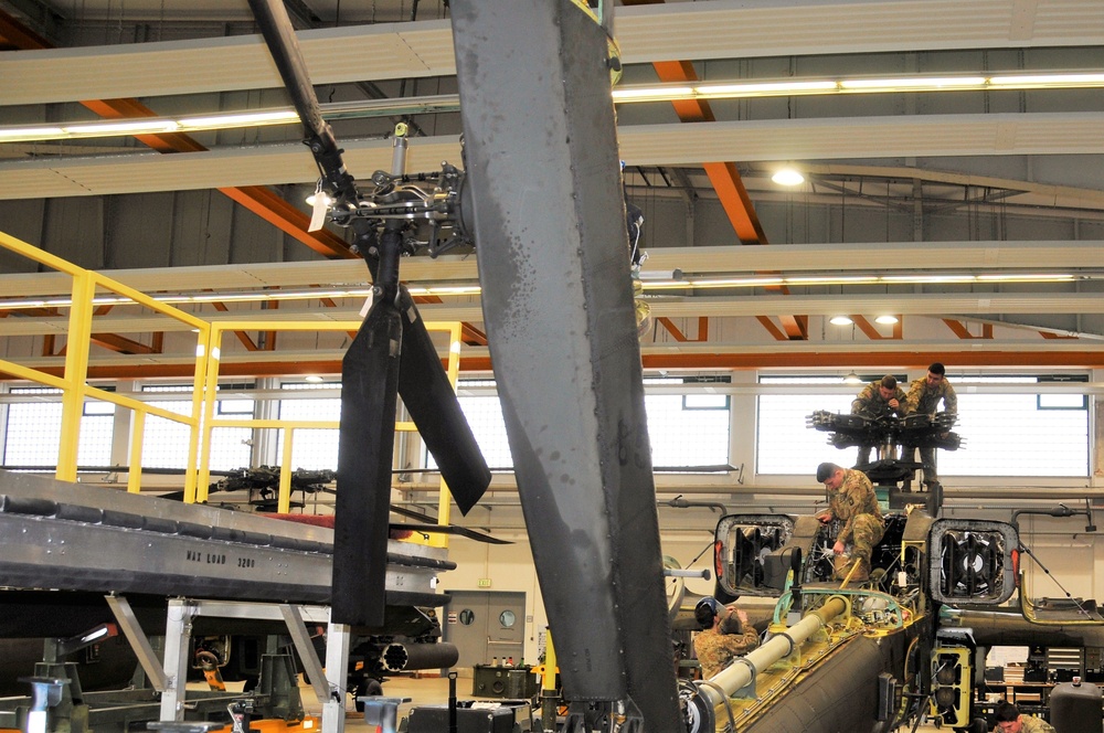 AH-64 Apache Helicopter 500 Hours Phase Maintenance