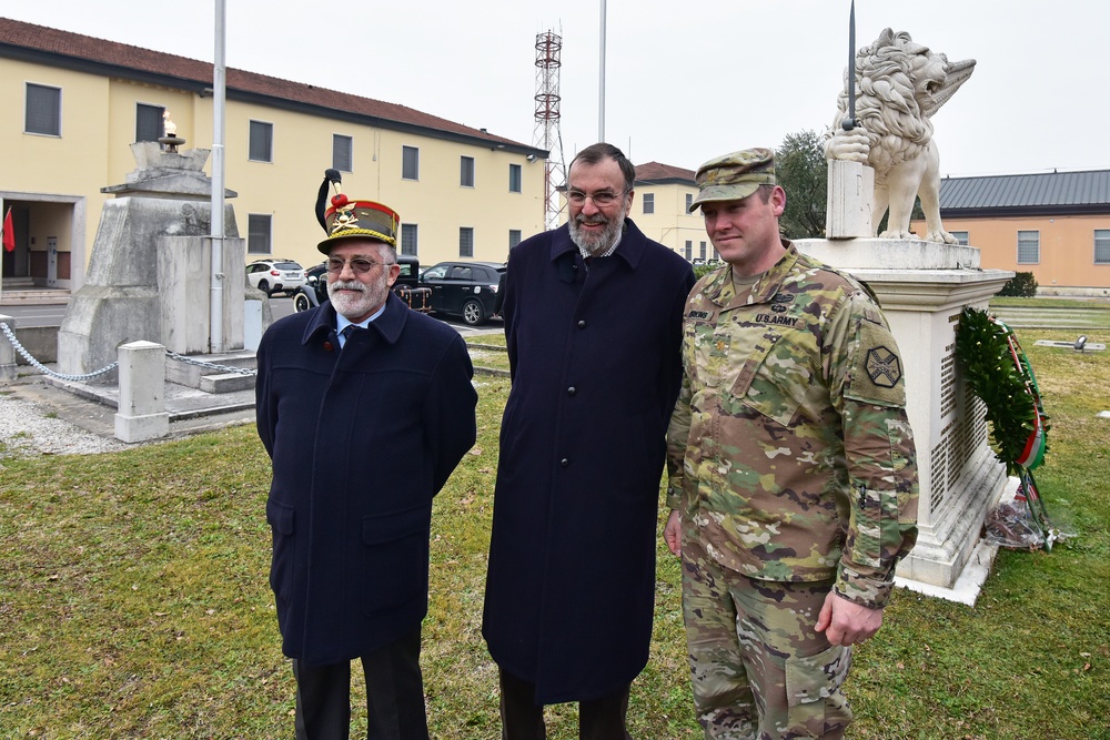 Centenary Commemoration Death of Major Carlo Ederle, Vicenza, Italy, Jan. 26,2018.