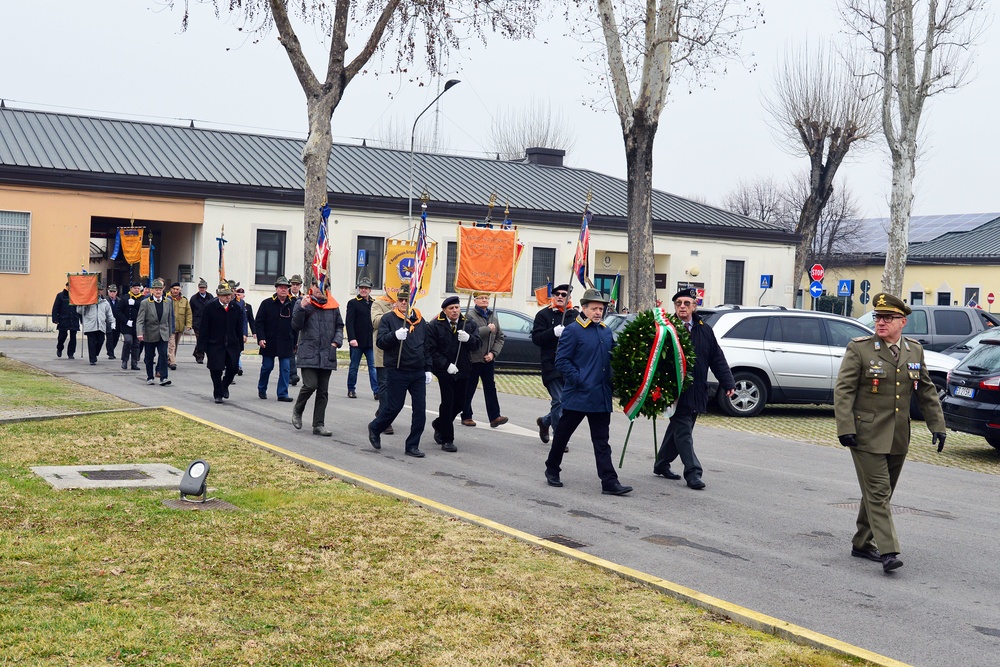 Centenary Commemoration Death of Major Carlo Ederle, Vicenza, Italy, Jan. 26, 2018.