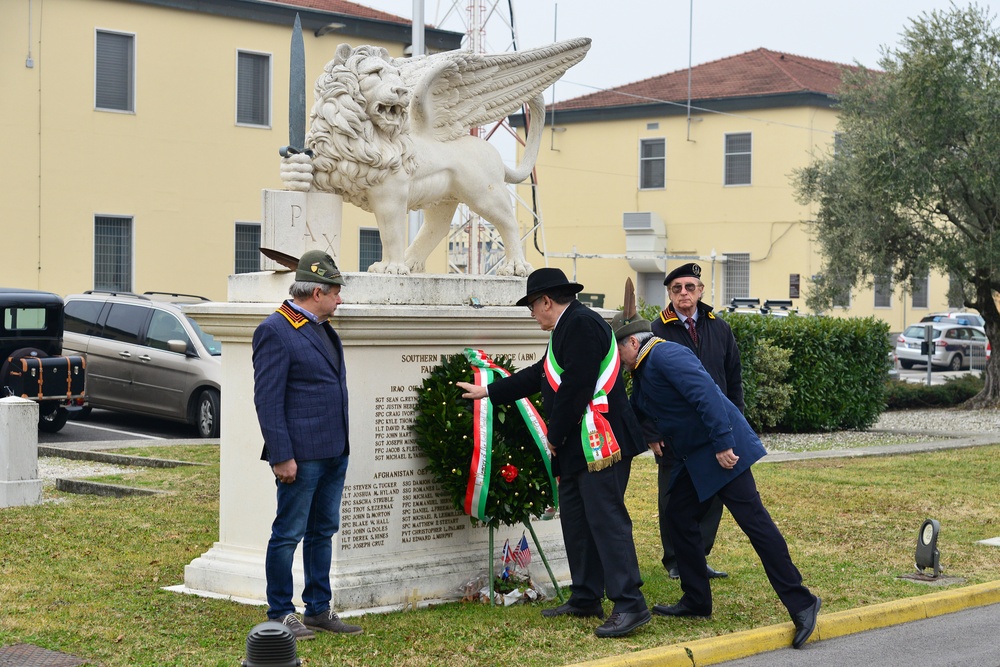 Centenary Commemoration Death of Major Carlo Ederle, Vicenza, Italy, Jan. 26, 2018.