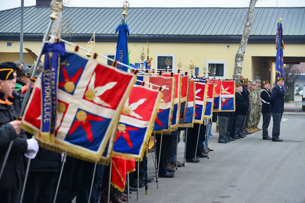 Centenary Commemoration Death of Major Carlo Ederle, Vicenza, Italy, Jan. 26, 2018.