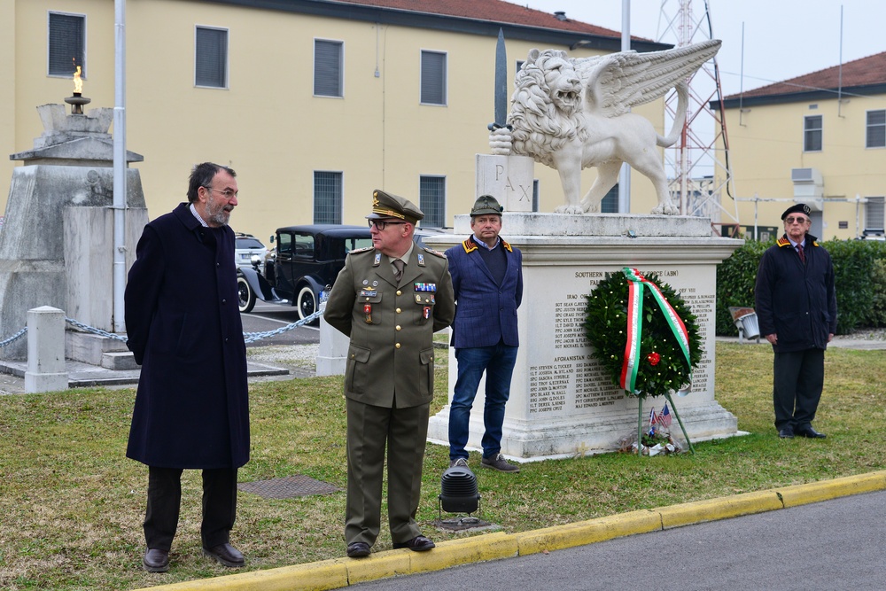 Centenary Commemoration Death of Major Carlo Ederle, Vicenza, Italy, Jan. 26, 2018.