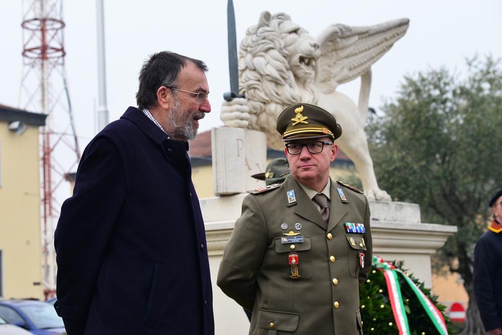 Centenary Commemoration Death of Major Carlo Ederle, Vicenza, Italy, Jan. 26, 2018.